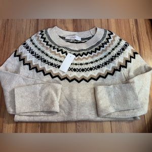 loft feral aisle crew neck sweater